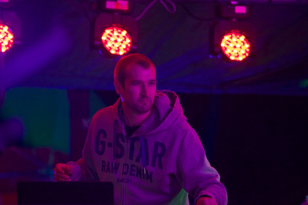 AudioUnit performing live at Rainbow Serpent Festival