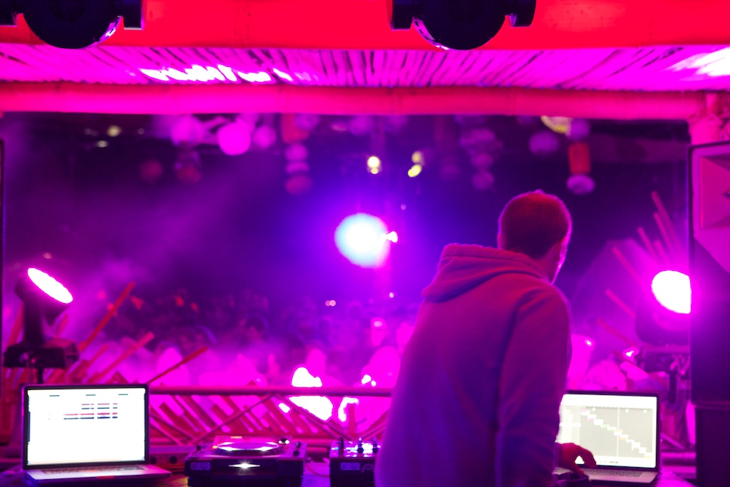 AudioUnit on stage at Rainbow Serpent Festival
