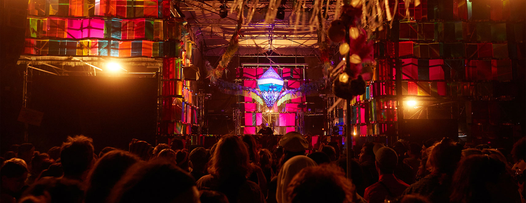 AudioUnit at Rainbow Serpent Festival 2017 — wide stage shot